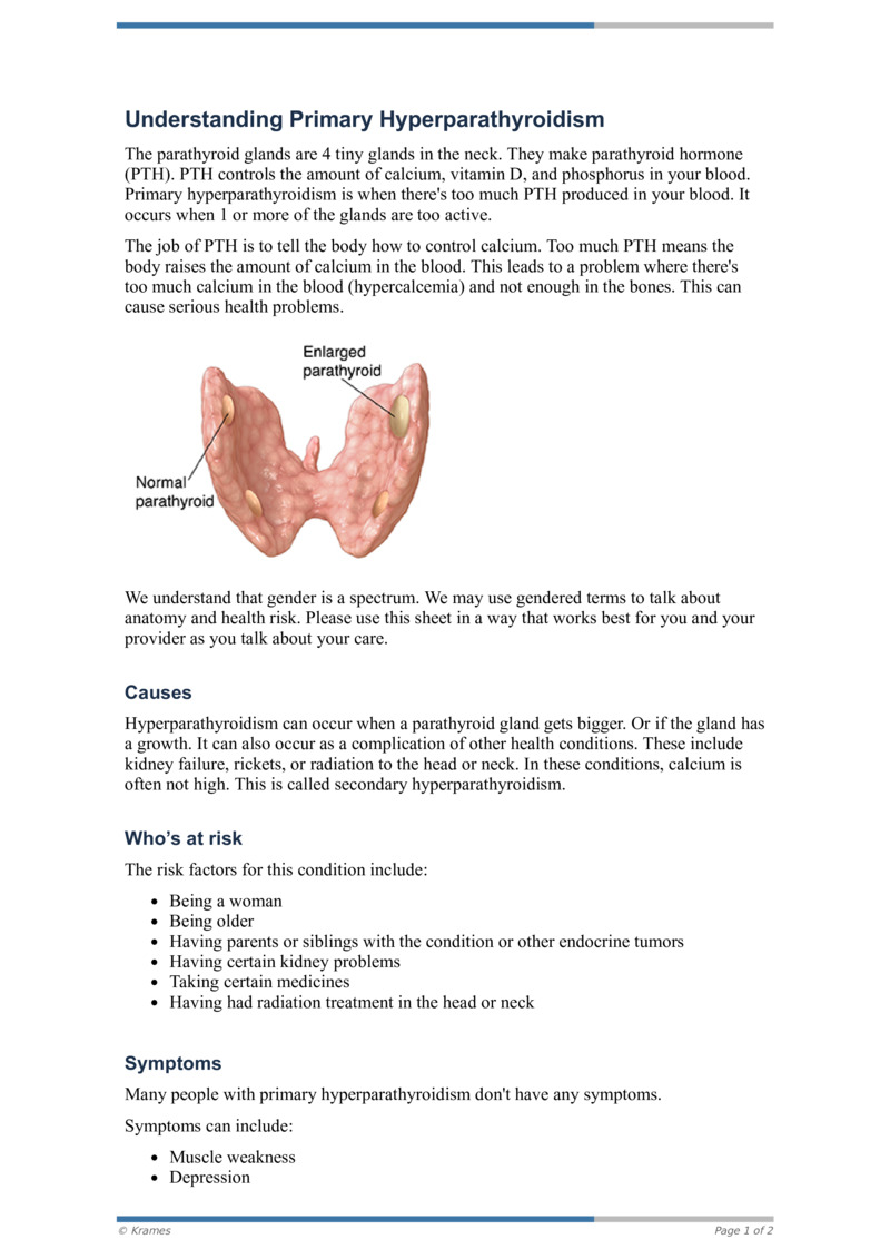 Pdf Understanding Primary Hyperparathyroidism Healthclips Online