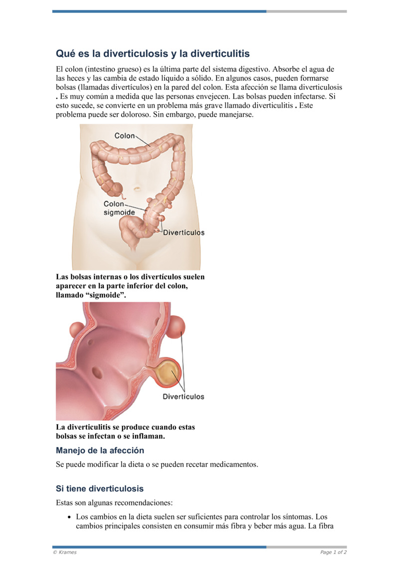 Pdf Qu Es La Diverticulosis Y La Diverticulitis Healthclips Online