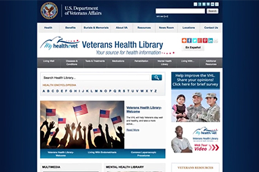 Thumbnail image for "Veterans Health Library"