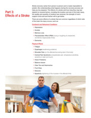 Thumbnail image for "Stroke Caregiver Guide to Stroke: Effects of a Stroke"