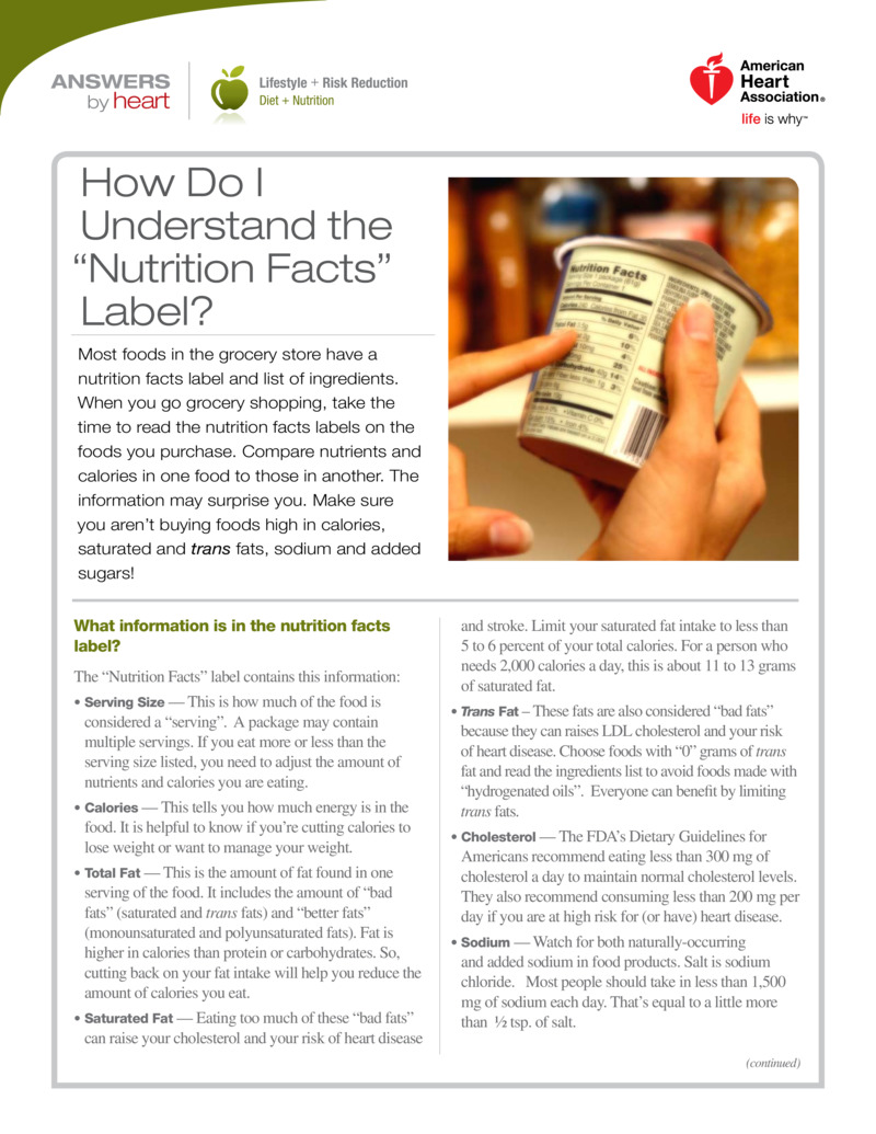 How to read and understand a nutrition label - CNET