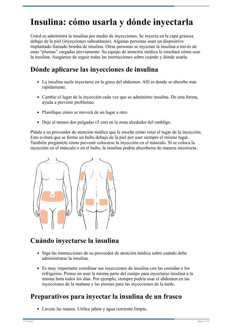 Poster image for "Insulina: cómo usarla y dónde inyectarla"