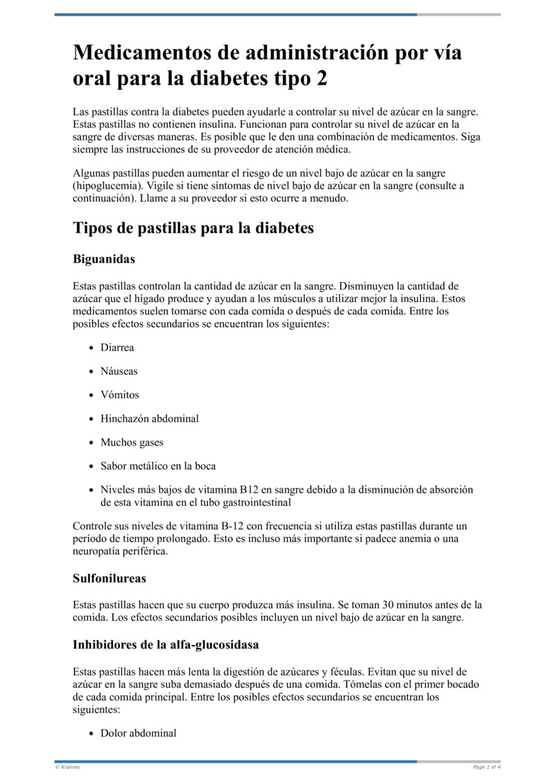 Poster image for "Medicamentos de administración por vía oral para la diabetes tipo 2"