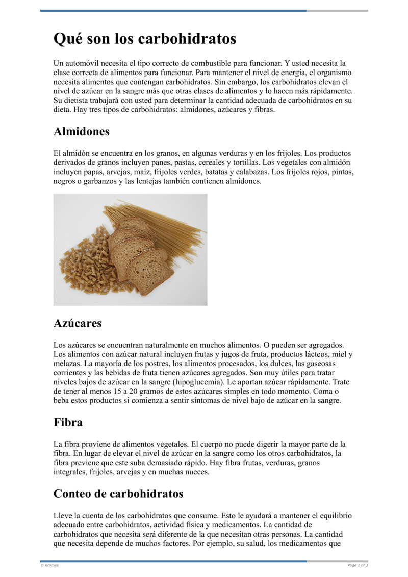 Text - Qué Son Los Carbohidratos - HealthClips Online