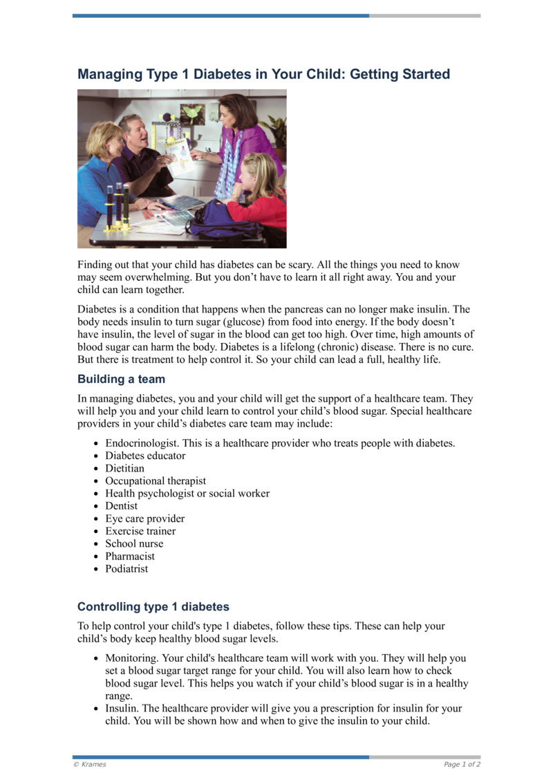 PDF - Managing Type 1 Diabetes in Your Child: Getting Started ...