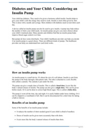 Thumbnail image for "Diabetes and Your Child: Considering an Insulin Pump"