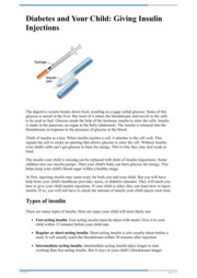 Thumbnail image for "Diabetes and Your Child: Giving Insulin Injections"