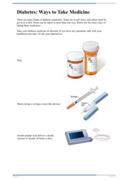 Thumbnail image for "Diabetes: Ways to Take Medicine"