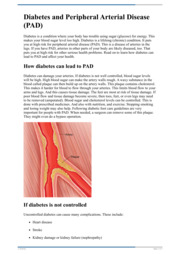 Thumbnail image for "Diabetes and Peripheral Arterial Disease (PAD)"
