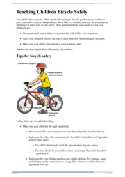 Thumbnail image for "Teaching Children Bicycle Safety"
