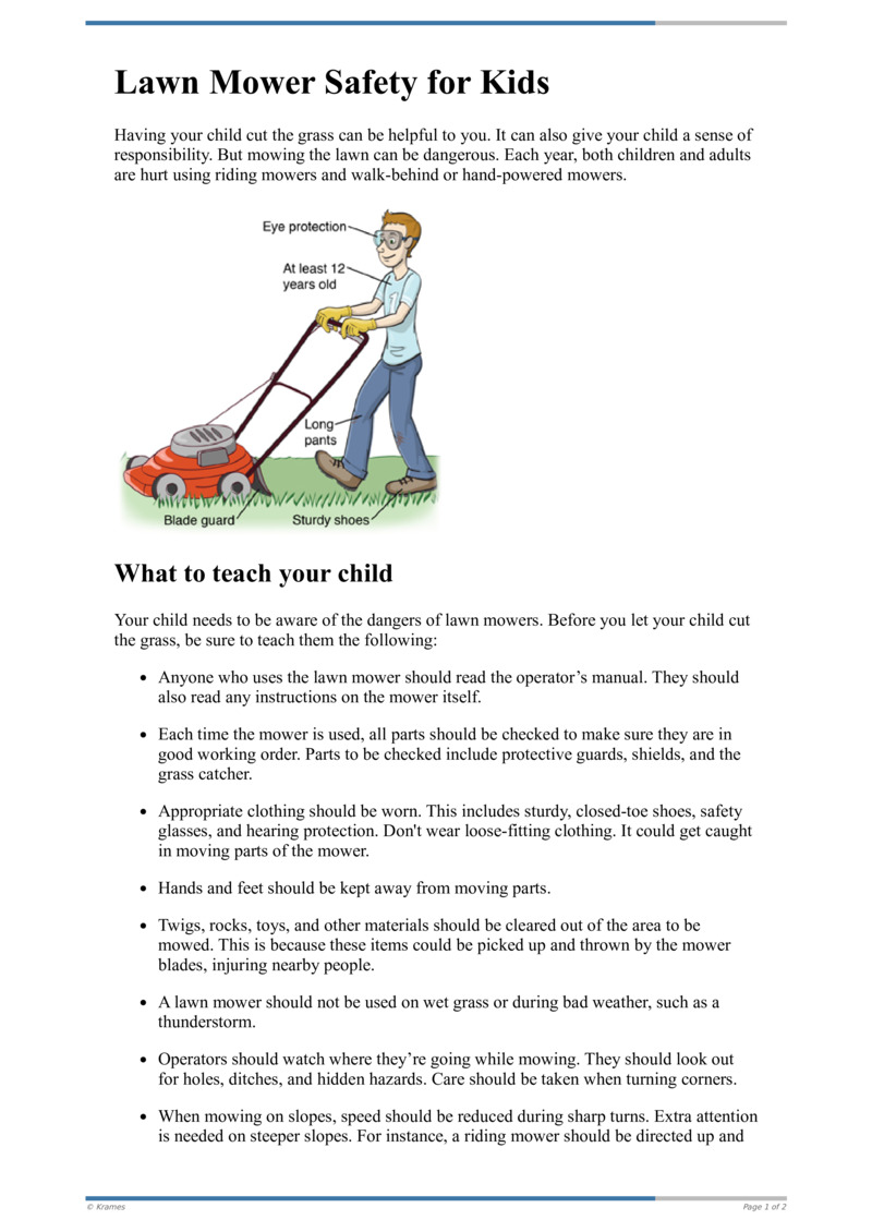 Kids mowing the online lawn