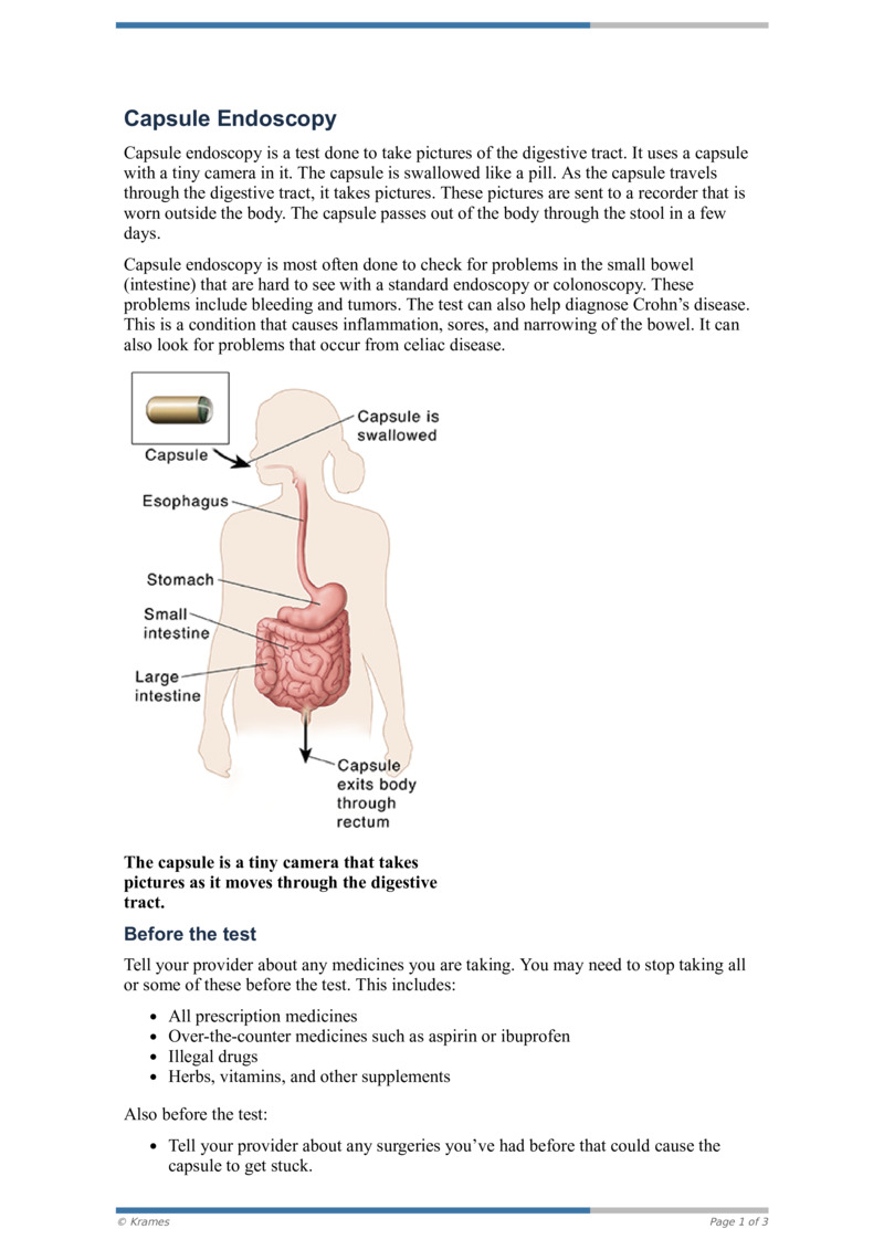 PDF Capsule Endoscopy HealthClips Online
