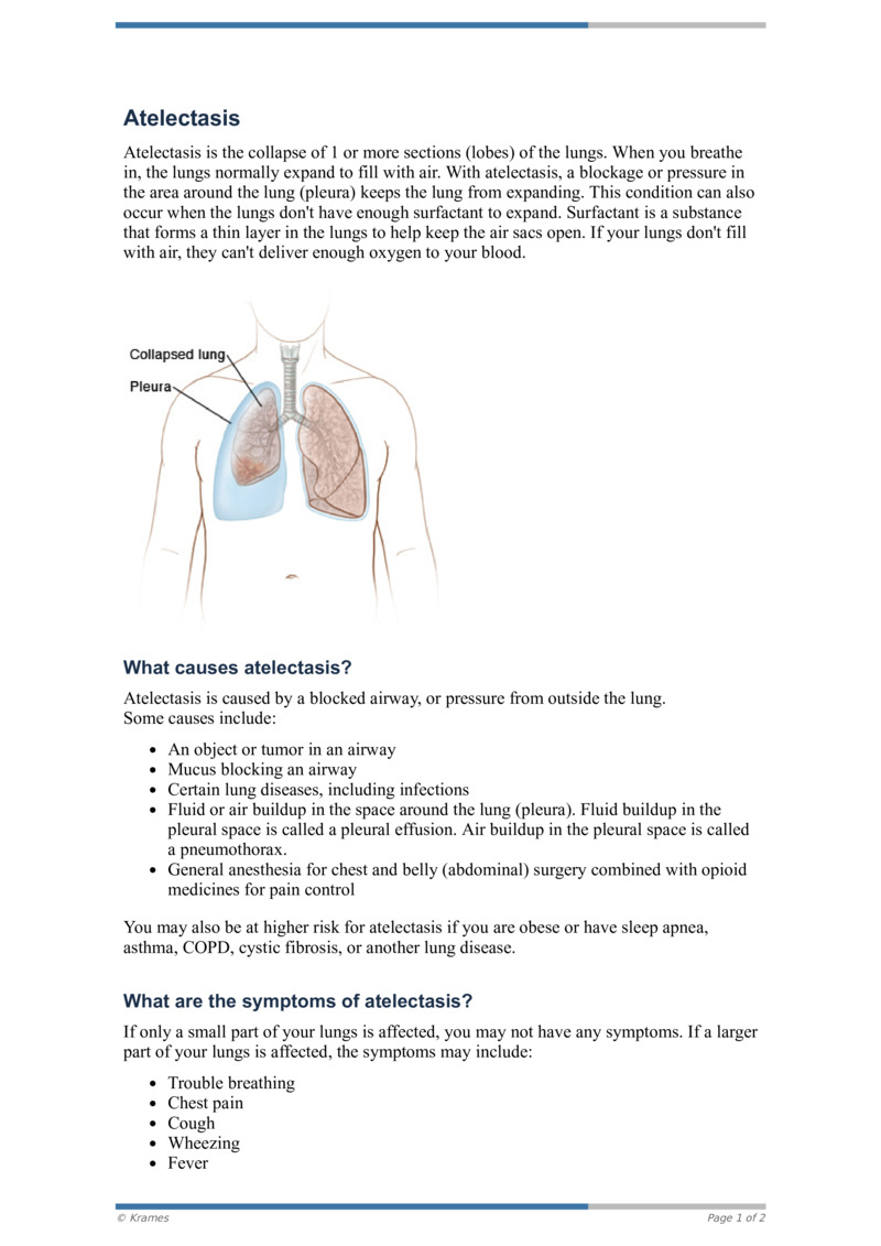 PDF - Atelectasis - HealthClips Online