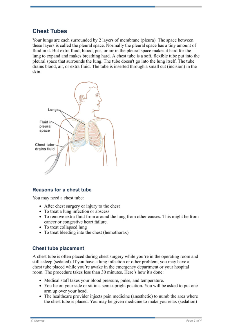 PDF - Chest Tubes - HealthClips Online