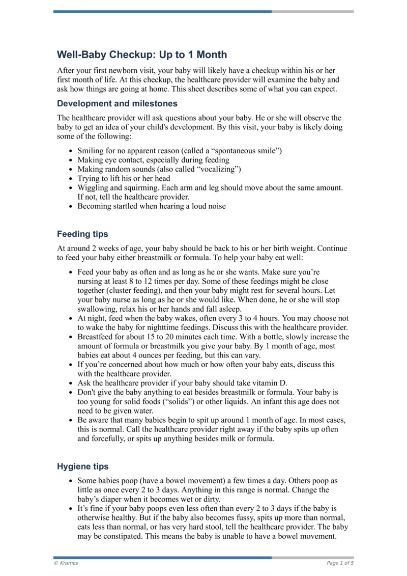 text-well-baby-checkup-up-to-1-month-healthclips-online