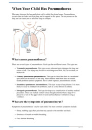 Thumbnail image for "When Your Child Has Pneumothorax"