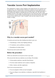 Thumbnail image for "Vascular Access Port Implantation"