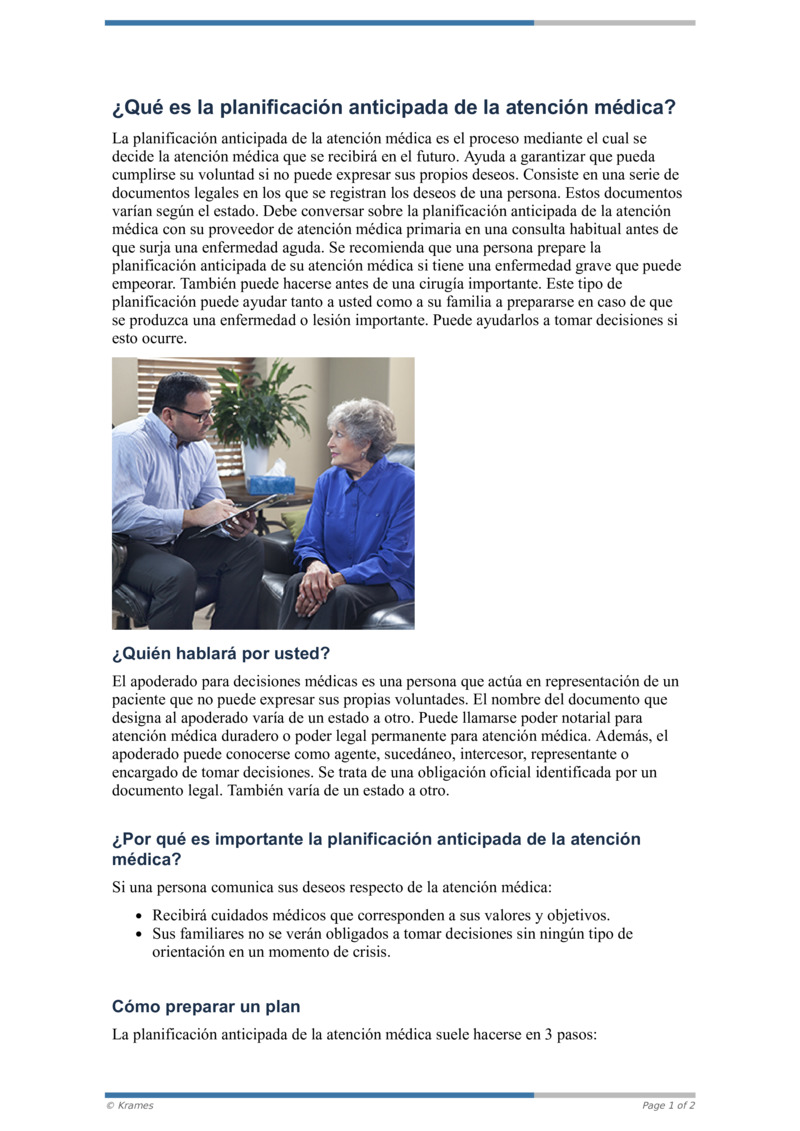 Pdf ¿qué Es La Planificación Anticipada De La Atención Médica Healthclips Online 2810