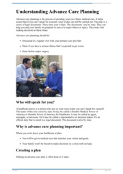 Thumbnail image for "Understanding Advance Care Planning"