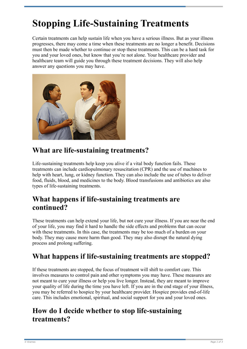 PDF - Stopping Life-Sustaining Treatments - HealthClips Online