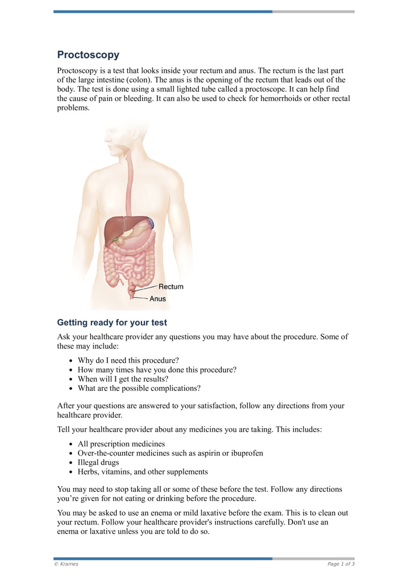 PDF Proctoscopy HealthClips Online