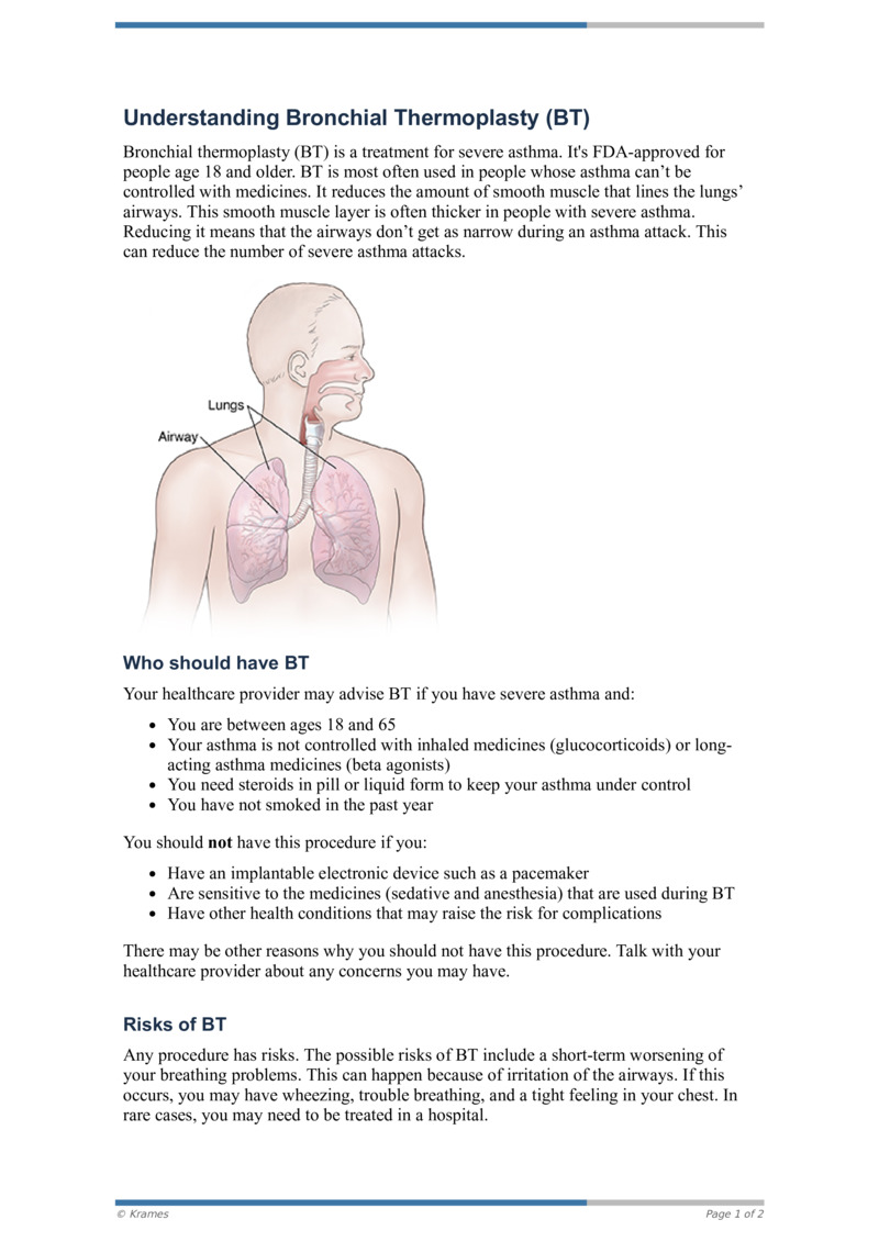 PDF - Understanding Bronchial Thermoplasty (BT) - HealthClips Online