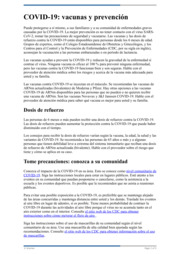 Thumbnail image for "Enfermedad del coronavirus 2019 (COVID-19): prevención"