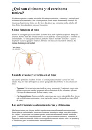 Thumbnail image for "¿Qué son el timoma y el carcinoma tímico?"