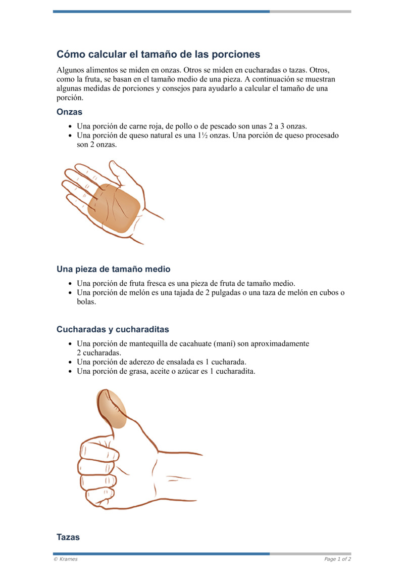 Pdf Cómo Calcular El Tamaño De Las Porciones Healthclips Online 2051