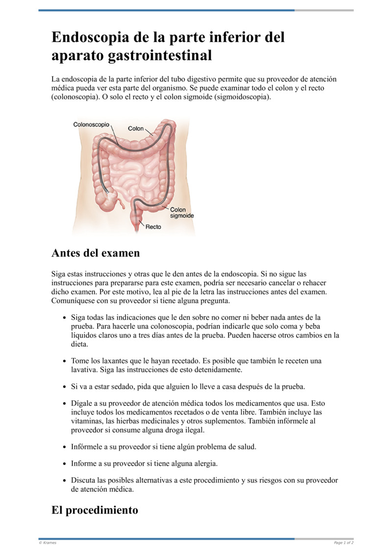 Text - Endoscopia de la parte inferior del aparato gastrointestinal ...