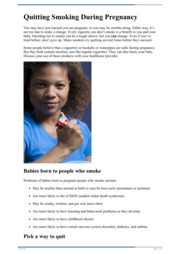 Thumbnail image for "Quitting Smoking During Pregnancy"