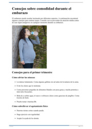 Thumbnail image for "Consejos sobre comodidad durante el embarazo"