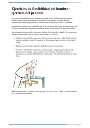 Thumbnail image for "Ejercicios de flexibilidad del hombro: ejercicio del péndulo"