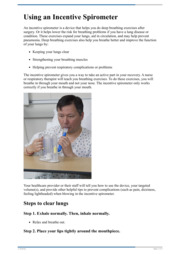 Thumbnail image for "Using an Incentive Spirometer"