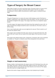 Thumbnail image for "Types of Surgery for Breast Cancer"