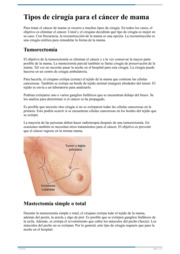 Thumbnail image for "Tipos de cirugía para el cáncer de mama"