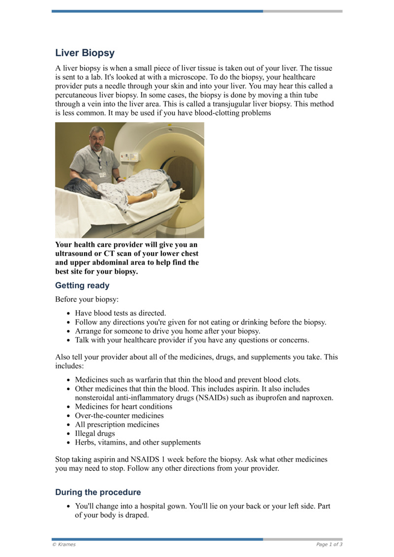 PDF Liver Biopsy HealthClips Online