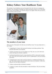 Thumbnail image for "Kidney Failure: Your Healthcare Team"