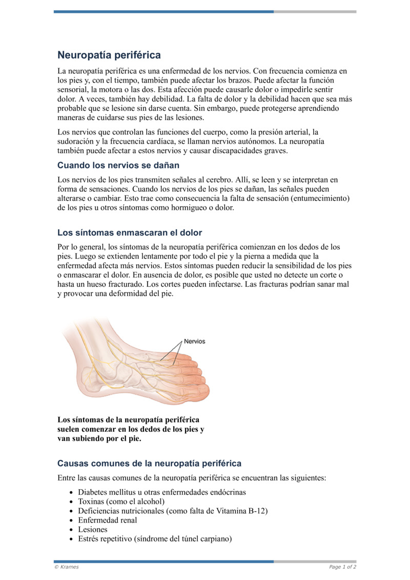 PDF - Neuropatía Periférica - HealthClips Online