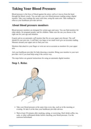 Thumbnail image for "Taking Your Blood Pressure"