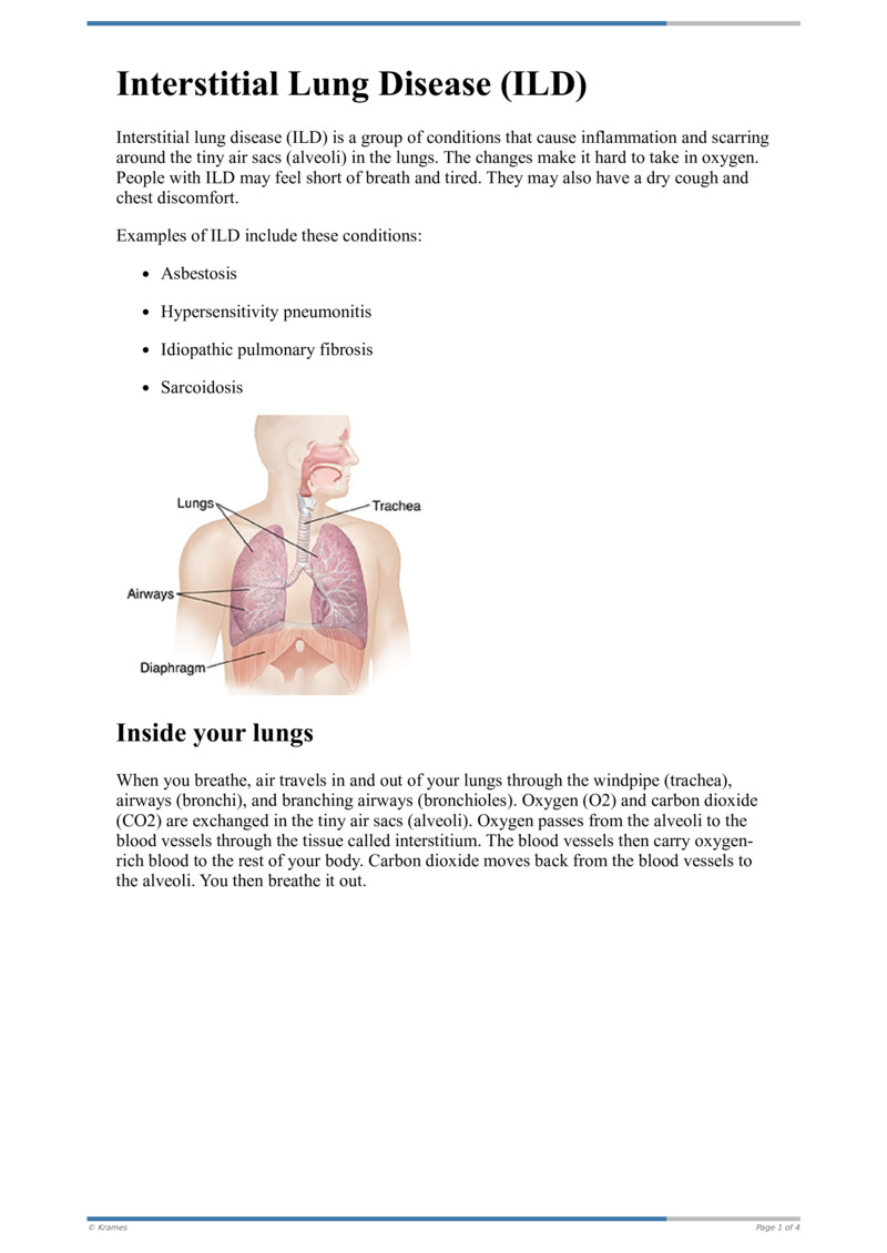 Text - Interstitial Lung Disease - HealthClips Online