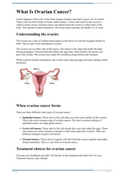Thumbnail image for "What Is Ovarian Cancer"
