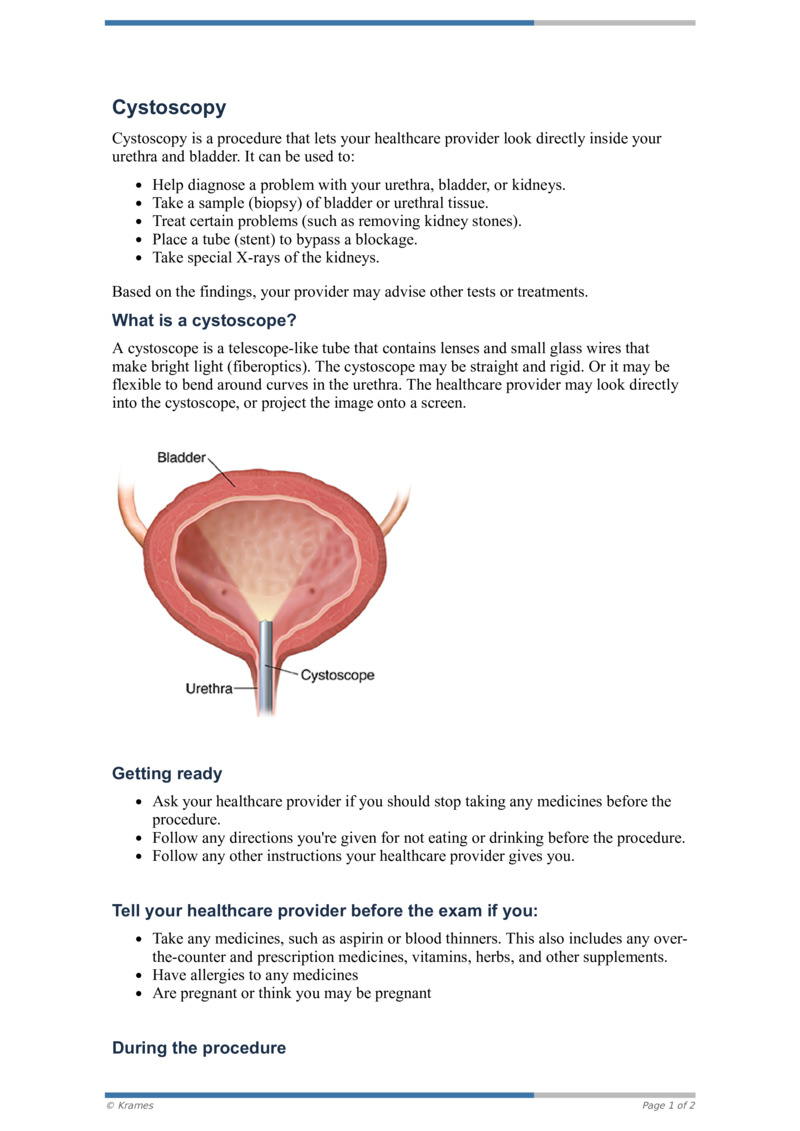 PDF - Cystoscopy - HealthClips Online