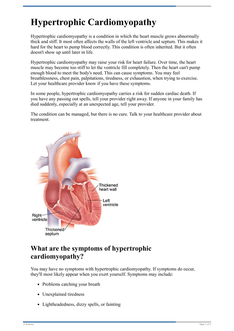 Poster image for "Hypertrophic Cardiomyopathy"