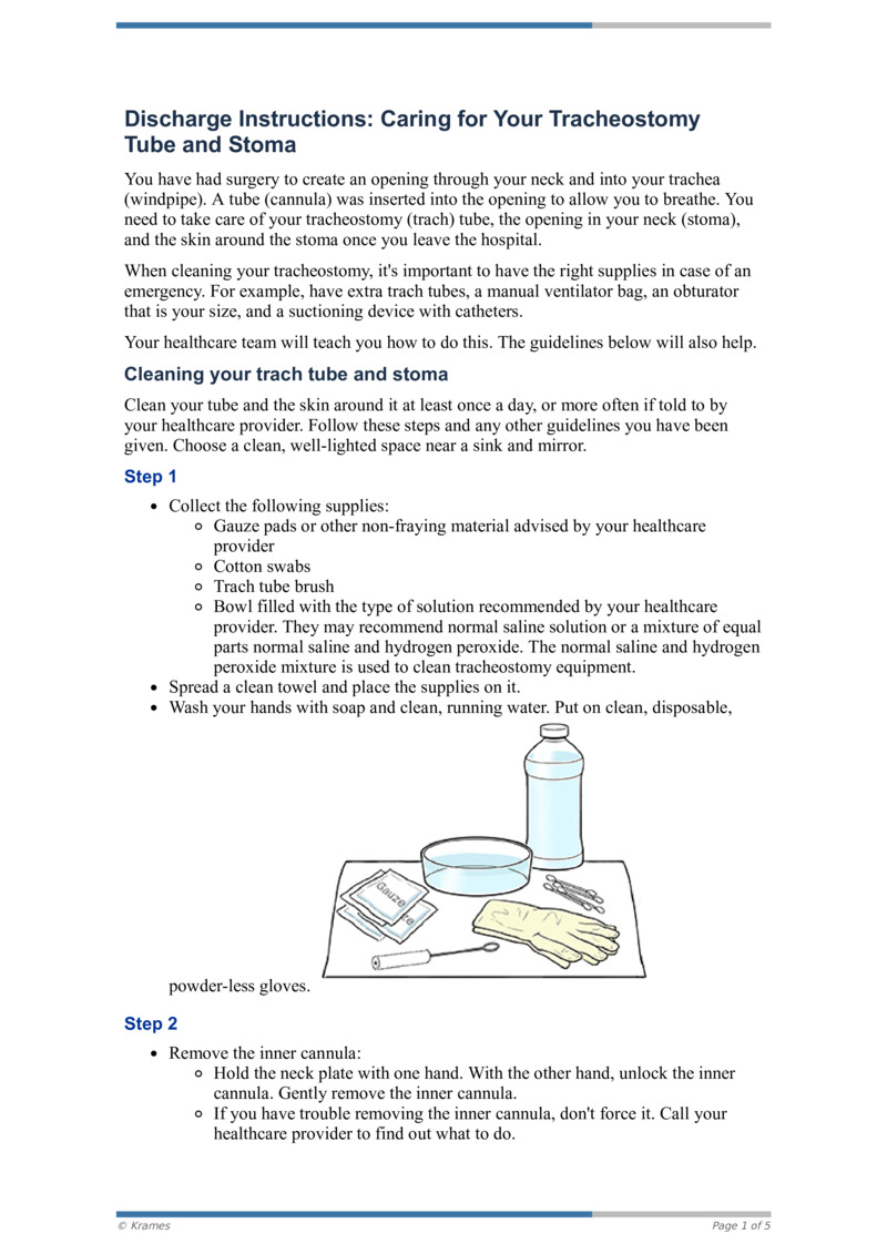 tracheostomy care