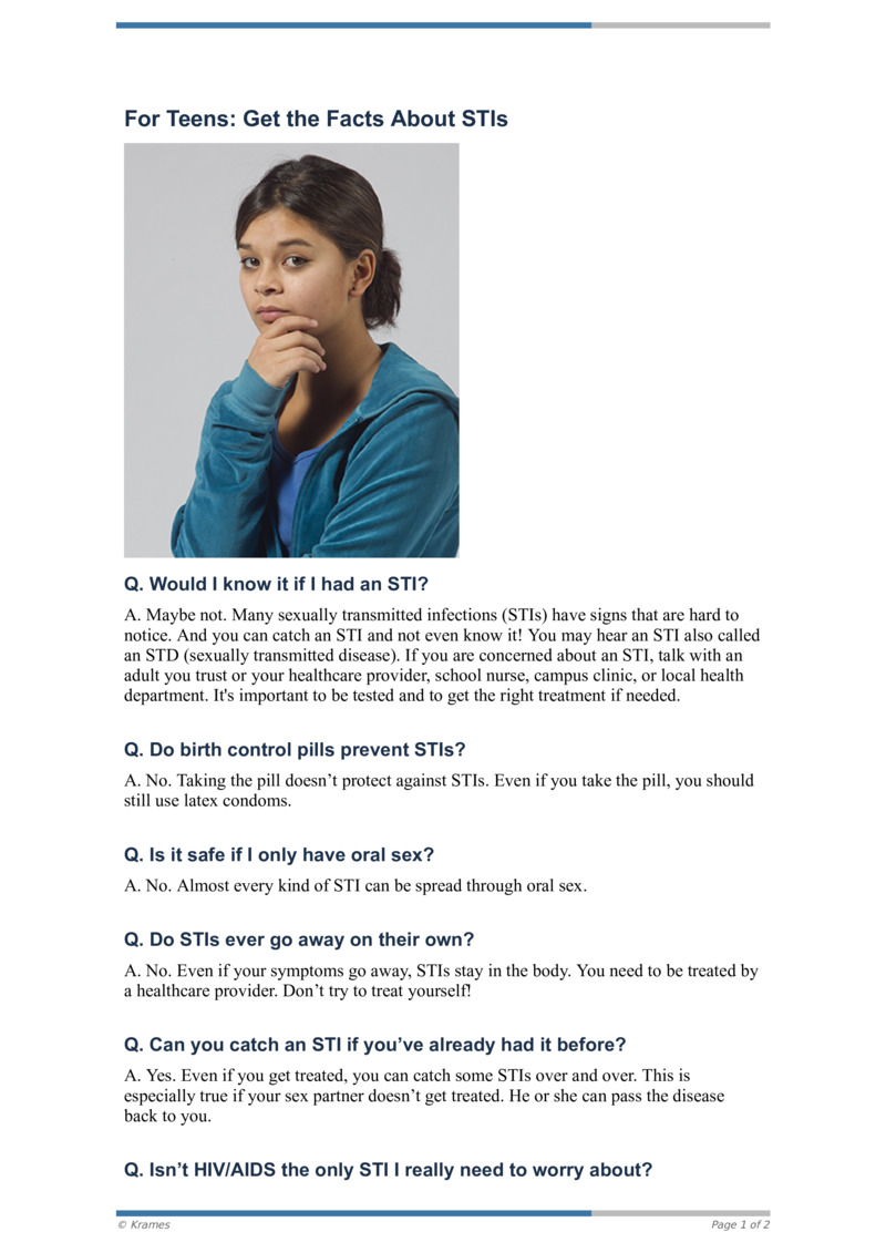 Text For Teens Get The Facts About STIs HealthClips Online