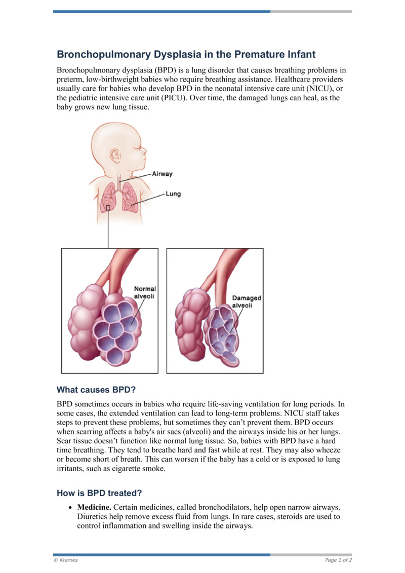 PDF - Bronchopulmonary Dysplasia (BPD) in the Premature Infant ...