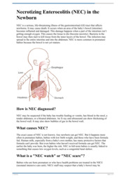Thumbnail image for "Necrotizing Enterocolitis (NEC) in the Newborn"