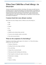 Thumbnail image for "When Your Child Has a Food Allergy: An Overview"