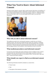 Thumbnail image for "What You Need to Know About Informed Consent"